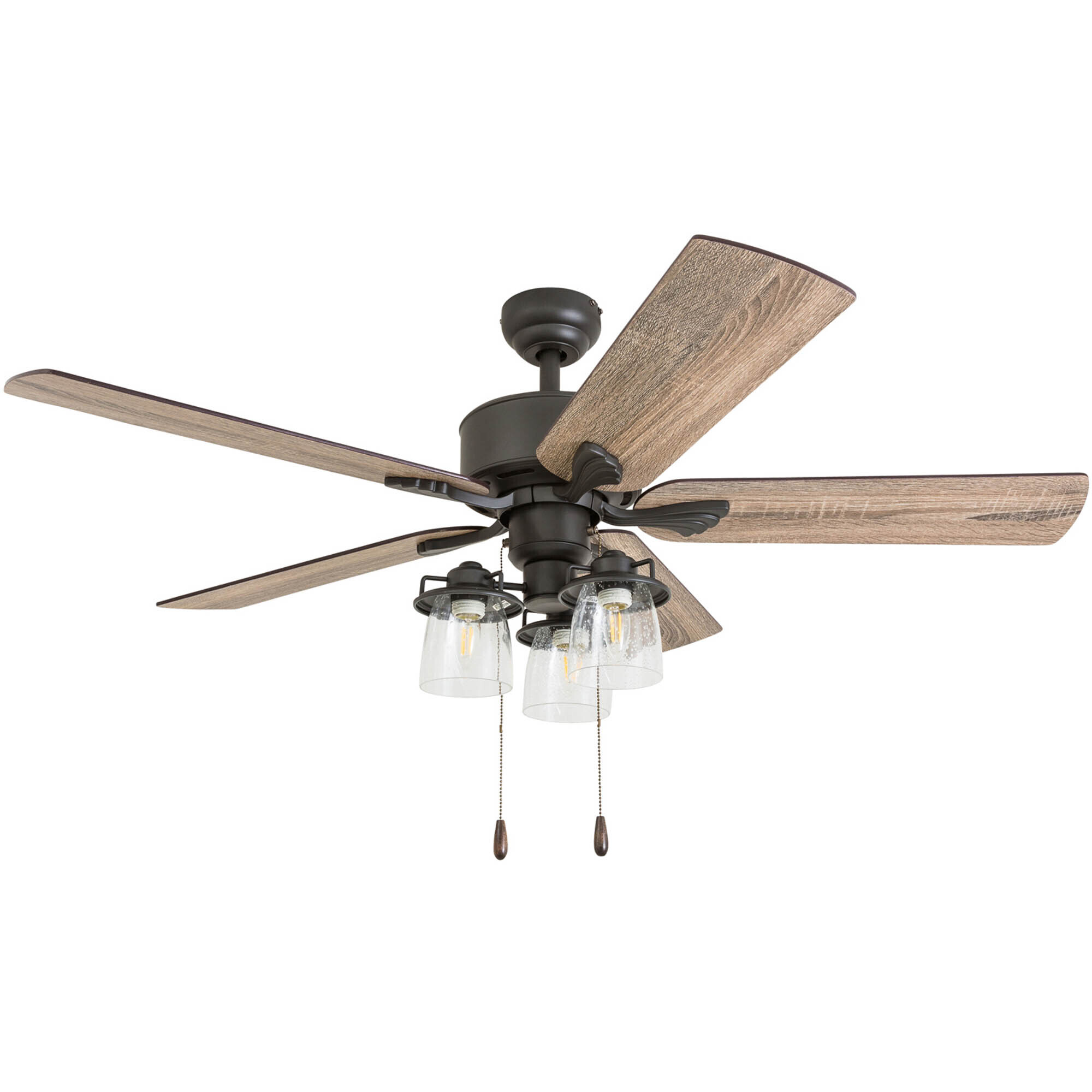 Honeywell, 52in. River Run LED Ceiling Fan , Bronze, Fan Diameter 52 in, Fan Blade Span 50-54 Air Delivery 4292 cfm, Model# 50683